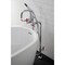 Aqua Vintage CCK8401DKL Freestanding Tub Faucet with Supply Line, Stop Valve, Polished Chrome CCK8401DKL - alternate 2